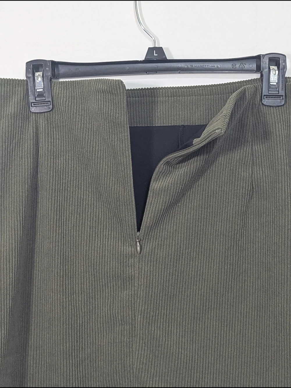 NWT Halara Corduroy Mini Skort Olive Green XL Stretch Casual Skirt Built In Shor